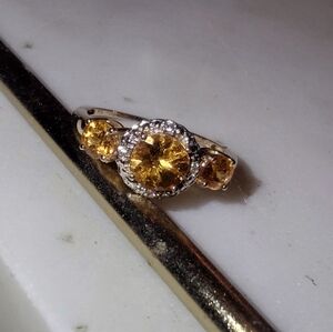 10k citrine ring size 7
